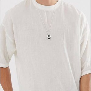 Asos oversized linen t-shirt